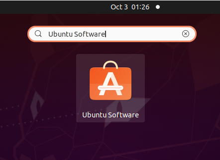 Inicie el Centro de software de Ubuntu