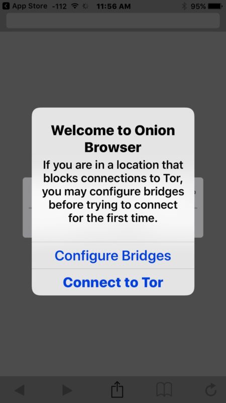 Conéctese a TOR con Onion Browser en su iPhone