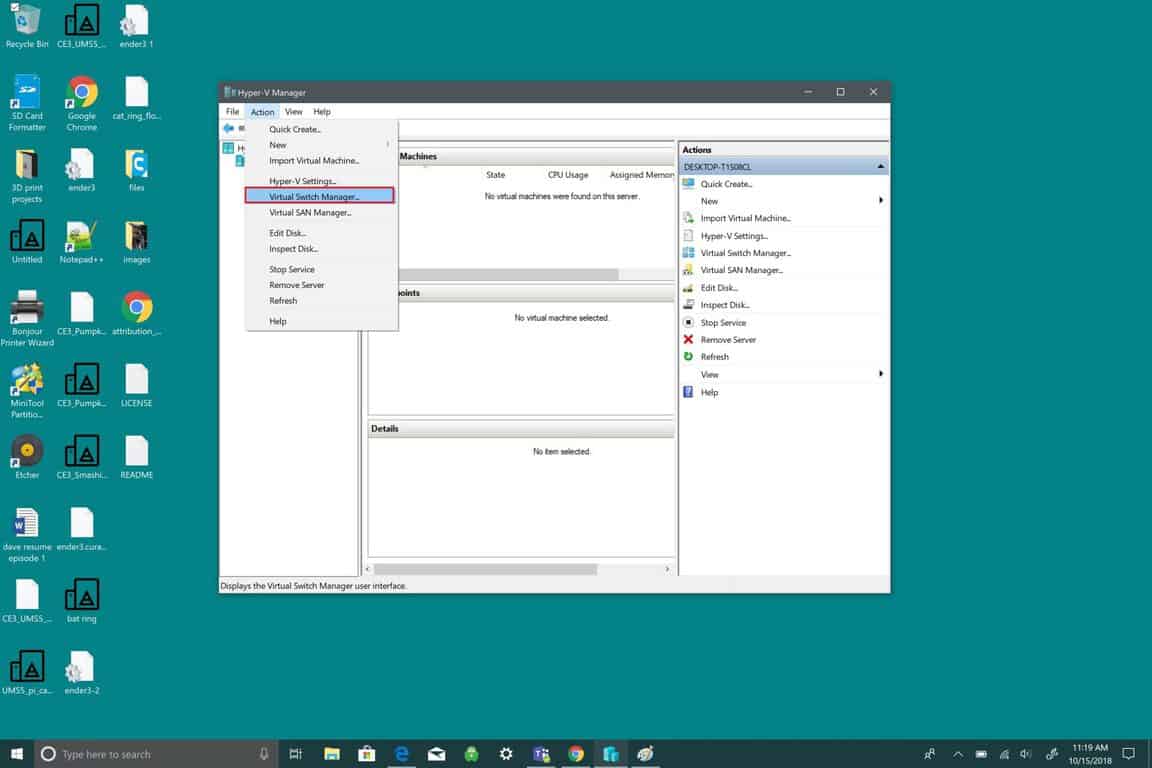 linux vm on windows 10