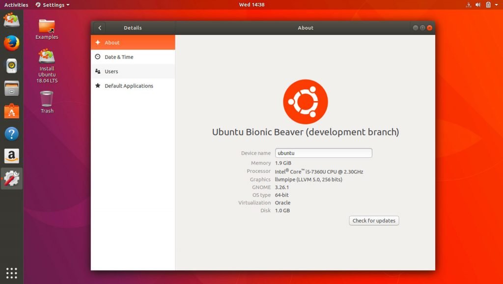 instalar gnome en ubuntu server 18.04