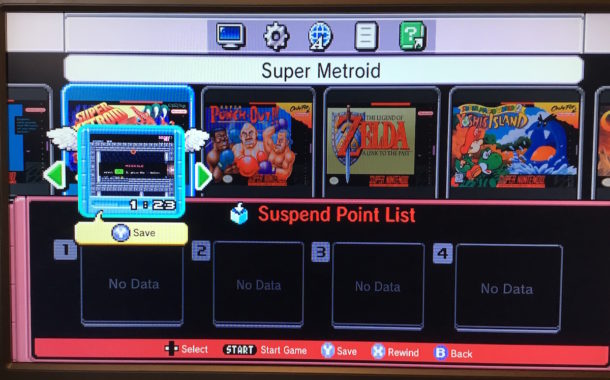 Cómo guardar un juego desde cualquier lugar en SNES Classic