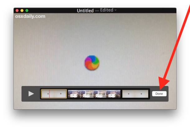 Unir archivos de películas en una Mac con Quicktime