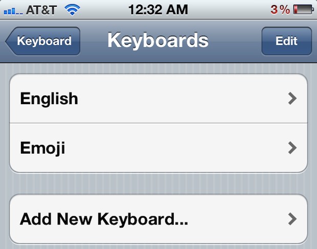 Agregar teclado Emoji a iPhone