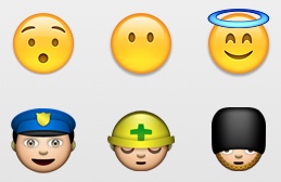 Iconos de emoji en iPhone