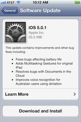 Descargue e instale actualizaciones OTA para iOS