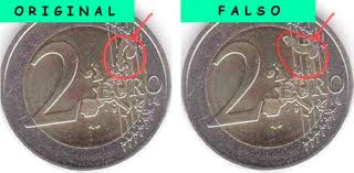monedas falsas