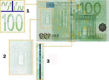 billete de banco retroiluminado