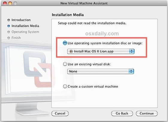 Instale Mac OS X Lion en VMWare