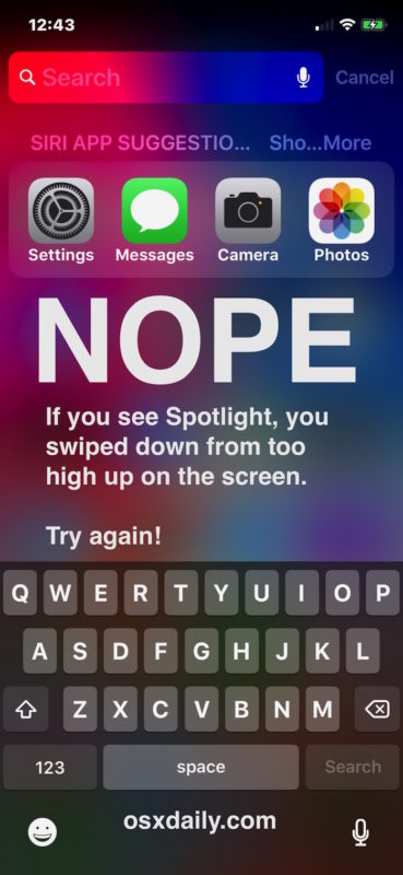 No use la accesibilidad correctamente en iPhone X.