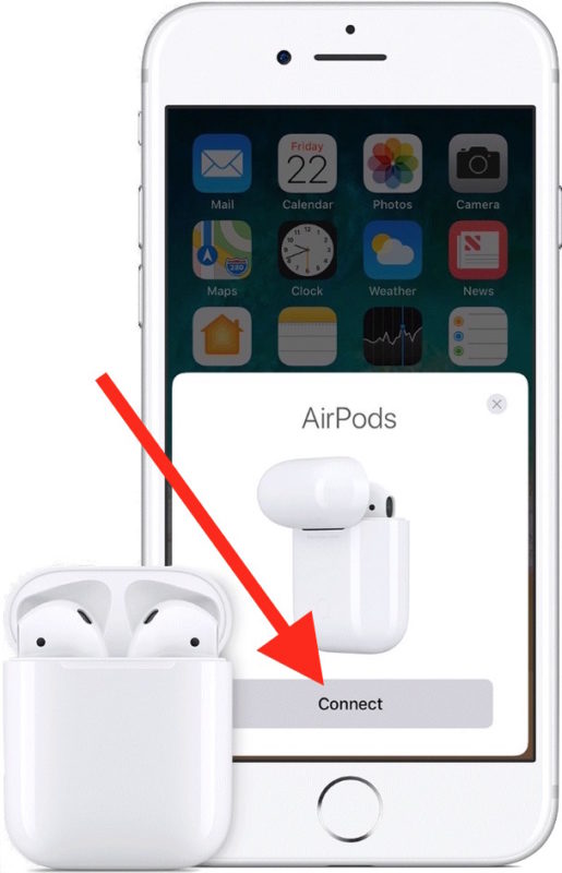 Conéctese a AirPods en iPhone para configurarlo con su dispositivo