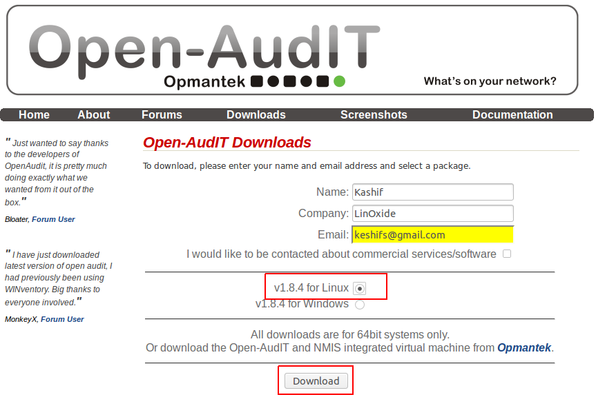 Descarga Open-Audit
