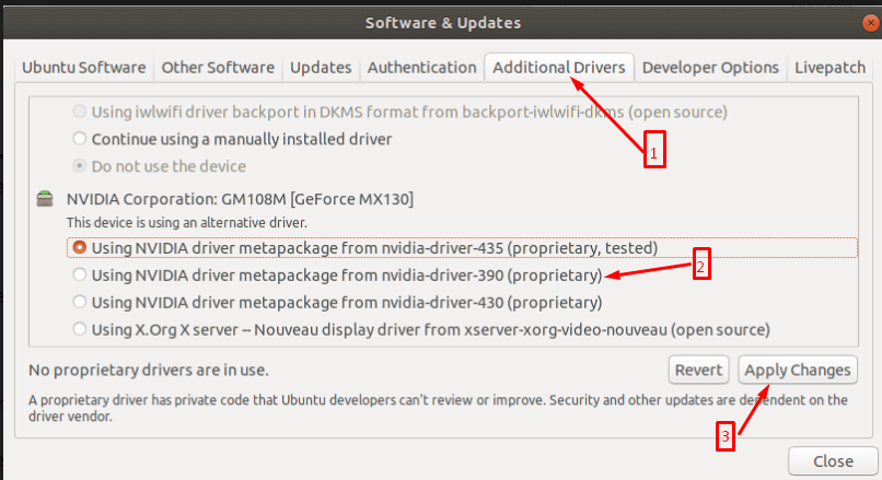 Instale el controlador Nvidia en Ubuntu 20.04