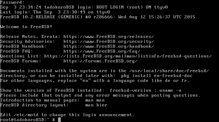 FreeBSD 10.2 instalado