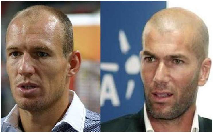 Robben y Zidane