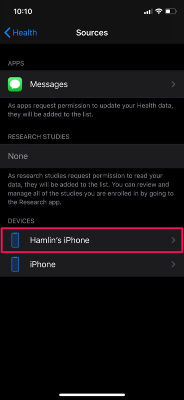 Cómo eliminar todos los datos de salud del iPhone