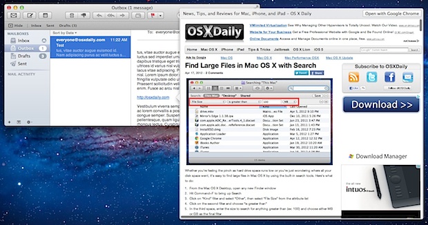 Obtenga una vista previa de los sitios web en la aplicación Correo para OS X.