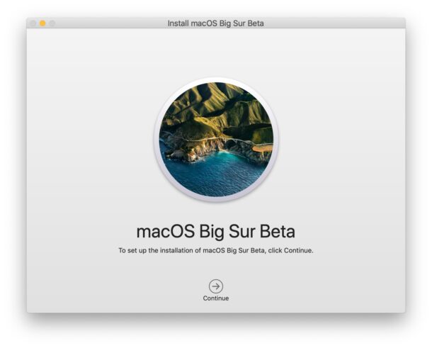 instalación de macOS Big Sur beta