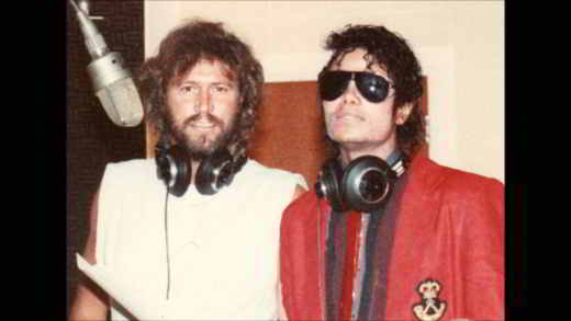 Barry Gibb y Michael Jackson