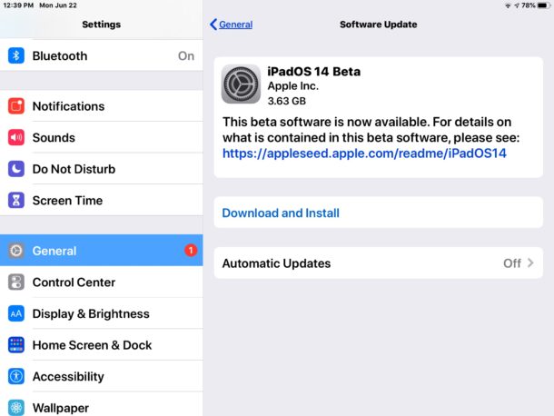 Descarga iPadOS 14 beta