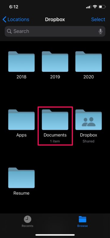 Cómo acceder y editar archivos de Dropbox en iPhone y iPad
