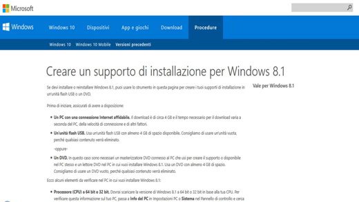 Cree medios de instalación para Windows 8.1