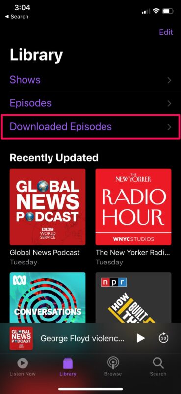 Cómo descargar podcasts en iPhone para escucharlos sin conexión