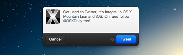 Tuitear en OS X