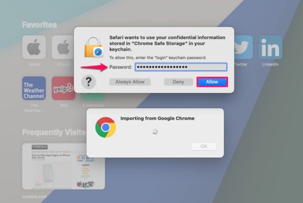 Cómo importar contraseñas y conexiones de Chrome a Safari en Mac
