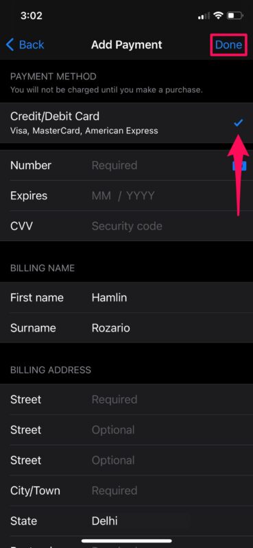 Cómo agregar un método de pago a su ID de Apple en su iPhone y iPad