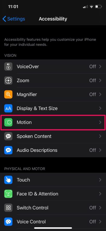 Cómo desactivar los efectos de pantalla de iMessage en iPhone