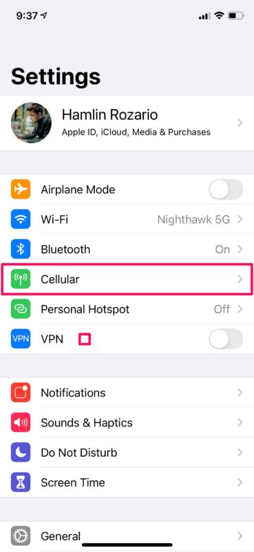 Cómo deshabilitar o habilitar 5G en iPhone 12