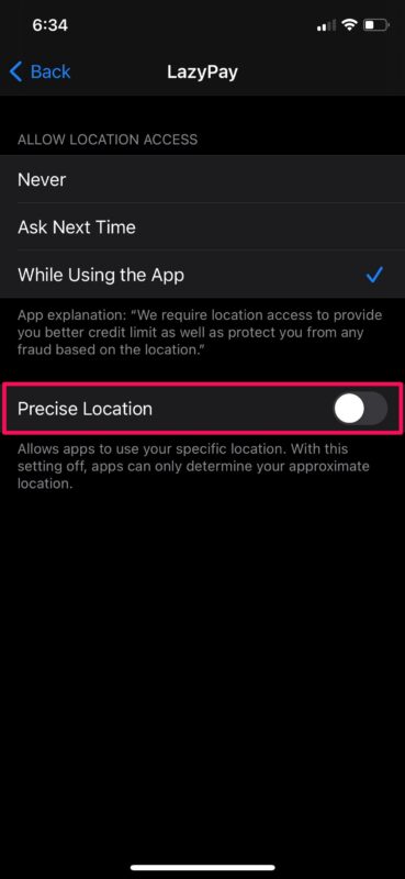 Cómo usar la ubicación precisa y aproximada en iPhone