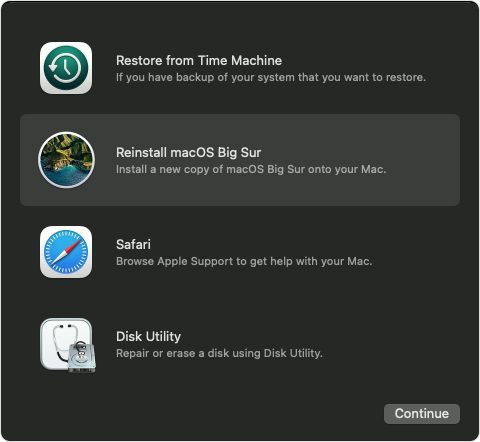 Cómo iniciar Apple Silicon M1 Mac en modo de recuperación