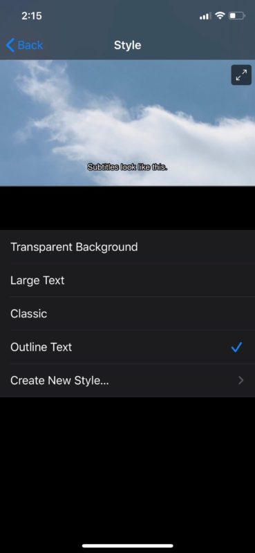 Cómo activar y usar subtítulos en iPhone