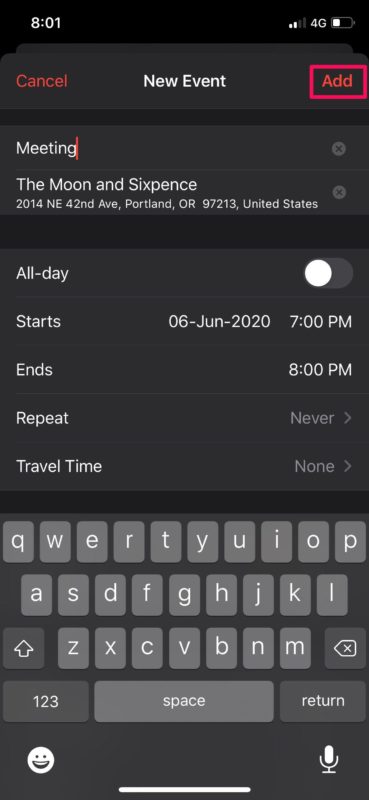 Cómo agregar y eliminar eventos de calendario en iPhone y iPad