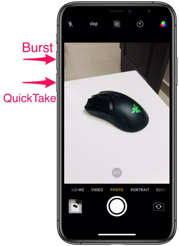 Cómo usar los botones de volumen para cámara y video QuickTake en iPhone y iPad