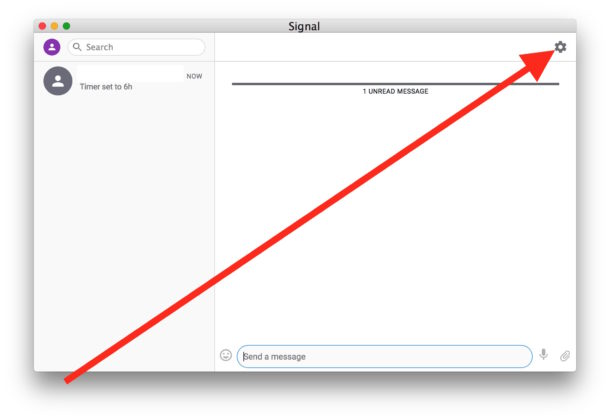 Cómo usar Mensajes desaparece en el escritorio de Signal para Mac Windows o Linux