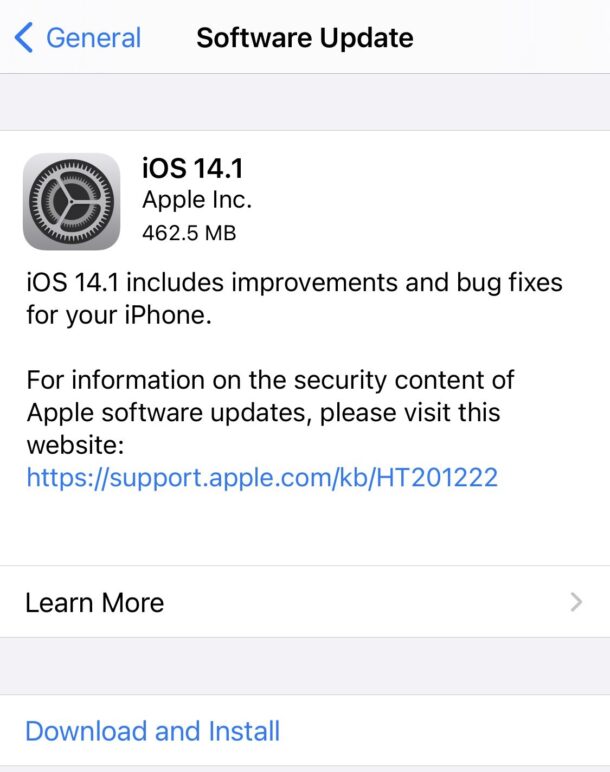 Descarga iOS 14.1