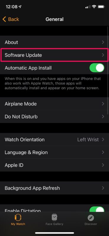 Cómo desactivar las actualizaciones automáticas del Apple Watch