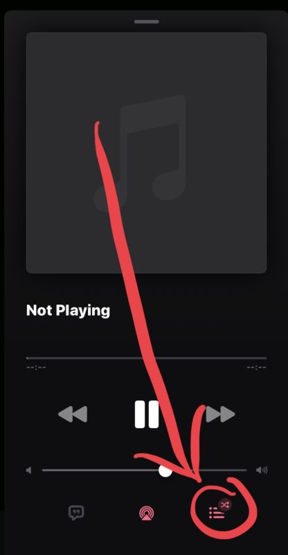 Cómo repetir una canción en Música para iOS 13