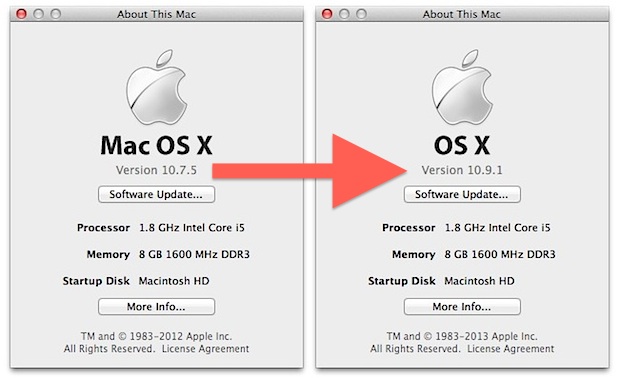 Actualice OS X Lion a OS X Mavericks