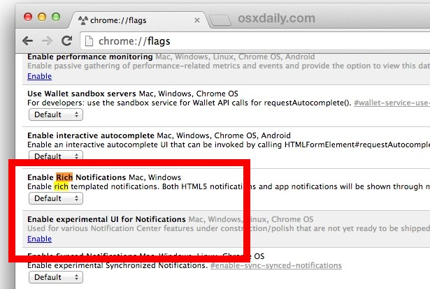 Desactive el icono de notificación de la barra de menú de Chrome en Mac OS X. 