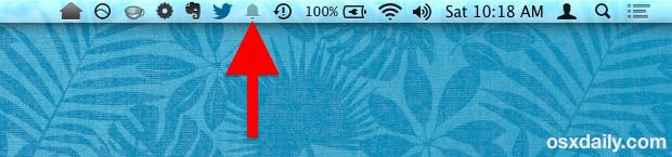Icono de sonido de la barra de menú de notificaciones de Chrome en Mac OS X.