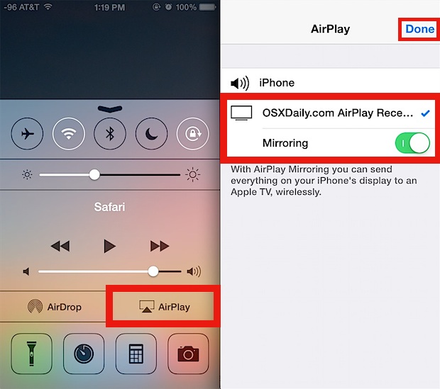 Cómo usar AirPlay Mirroring en iOS