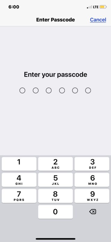 Cómo deshabilitar el código de acceso en iPhone o iPad