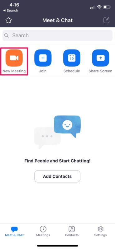 Cómo configurar Zoom Meeting en iPhone y iPad