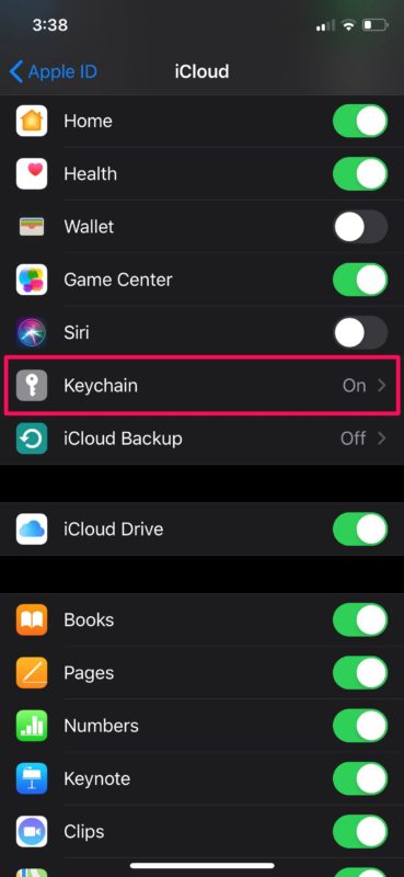 Cómo usar el llavero de iCloud en iPhone y iPad