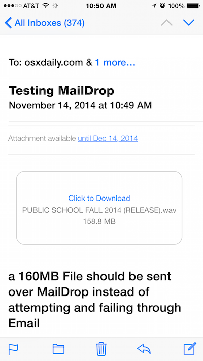 Enviar correos electrónicos para iOS