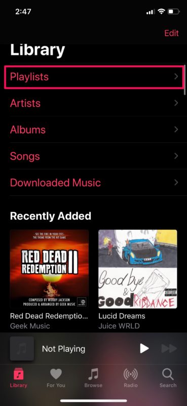 Cómo crear listas de reproducción en Apple Music en iPhone y iPad