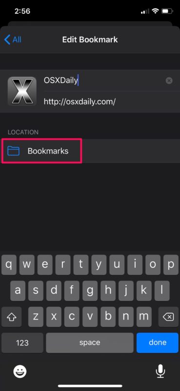 Cómo administrar y eliminar Boomarks en Safari en iPhone